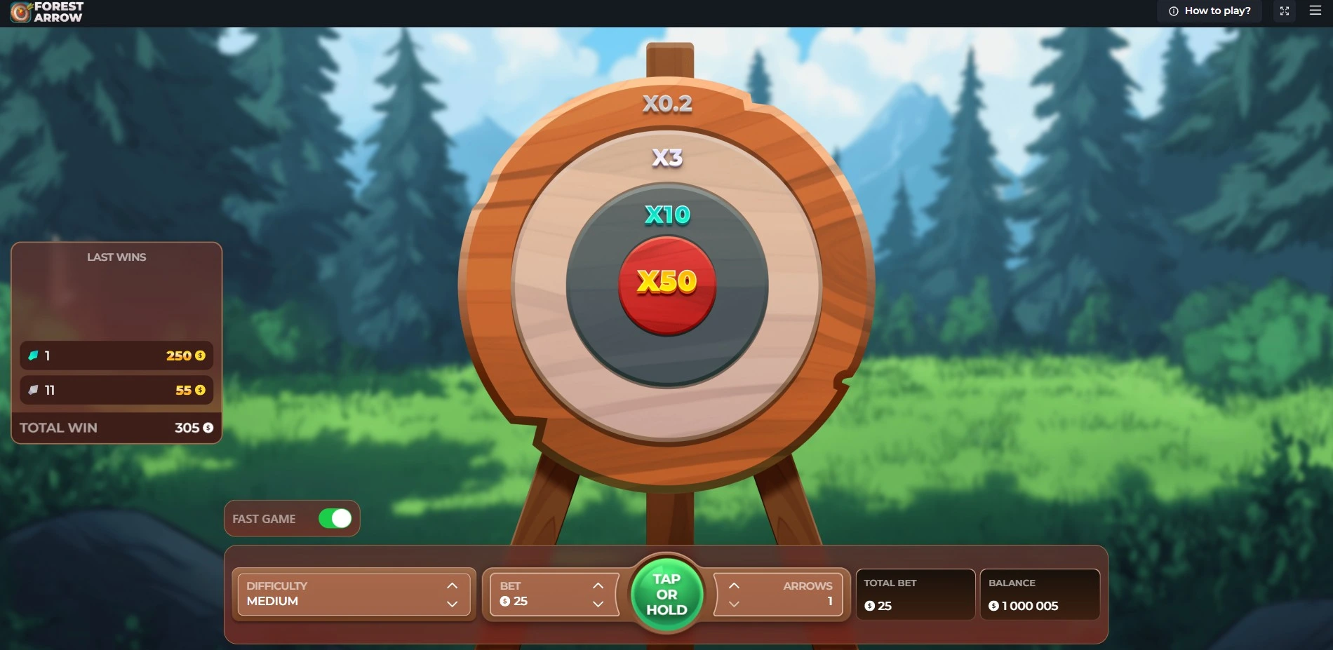 Forest Arrow Casino Game by InOut Games